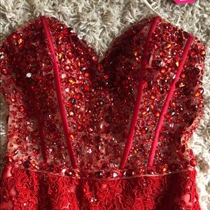 Red prom dress
